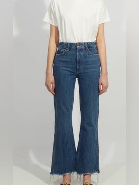 KHAITE “Gabbie” Ankle Flare Jeans